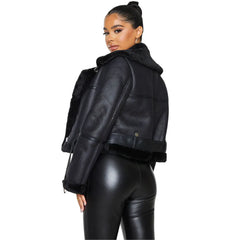 Petite-Black-Faux-Leather-Cotton-On-Aviator-Jacket-Back