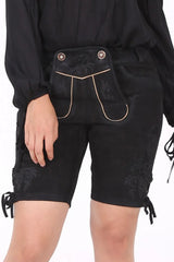 Traditional-Lederhosen-Women-Aylin-Black-Front
