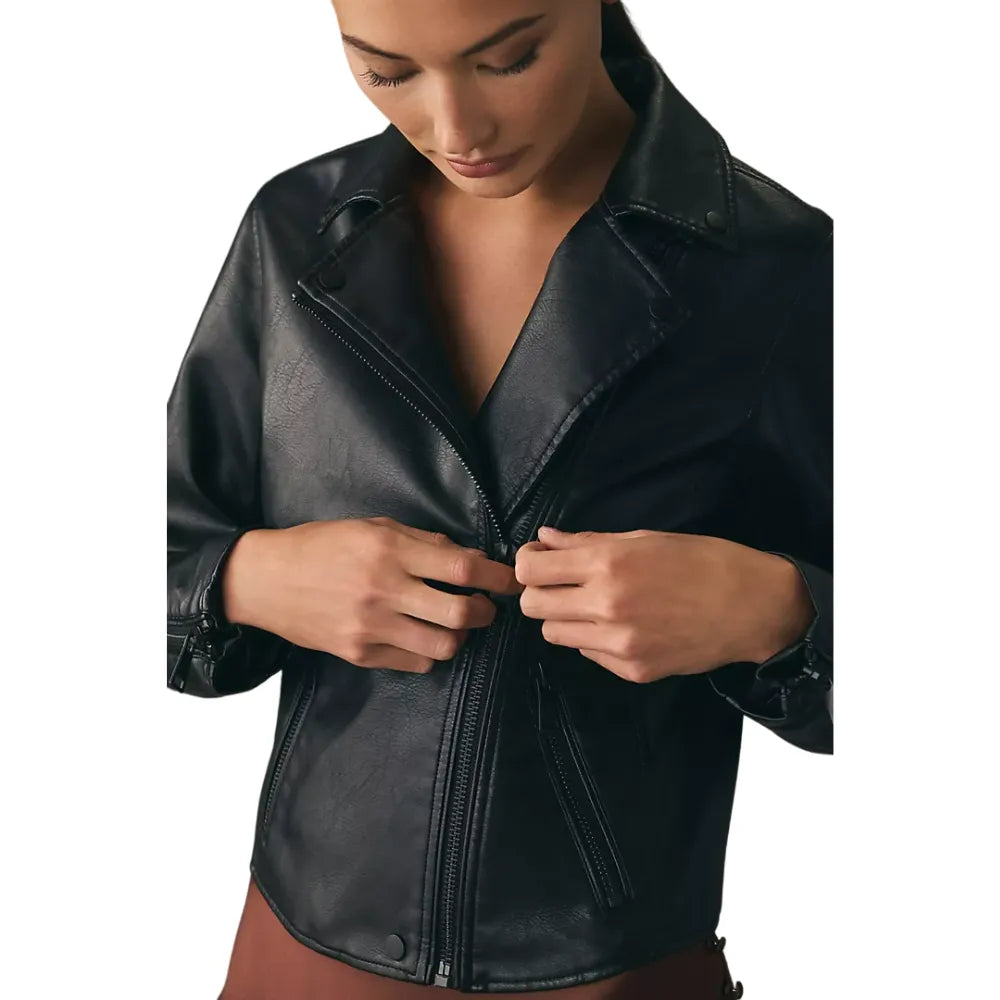 Womens-Black-Leather-Motorcycle-Jacket-Front