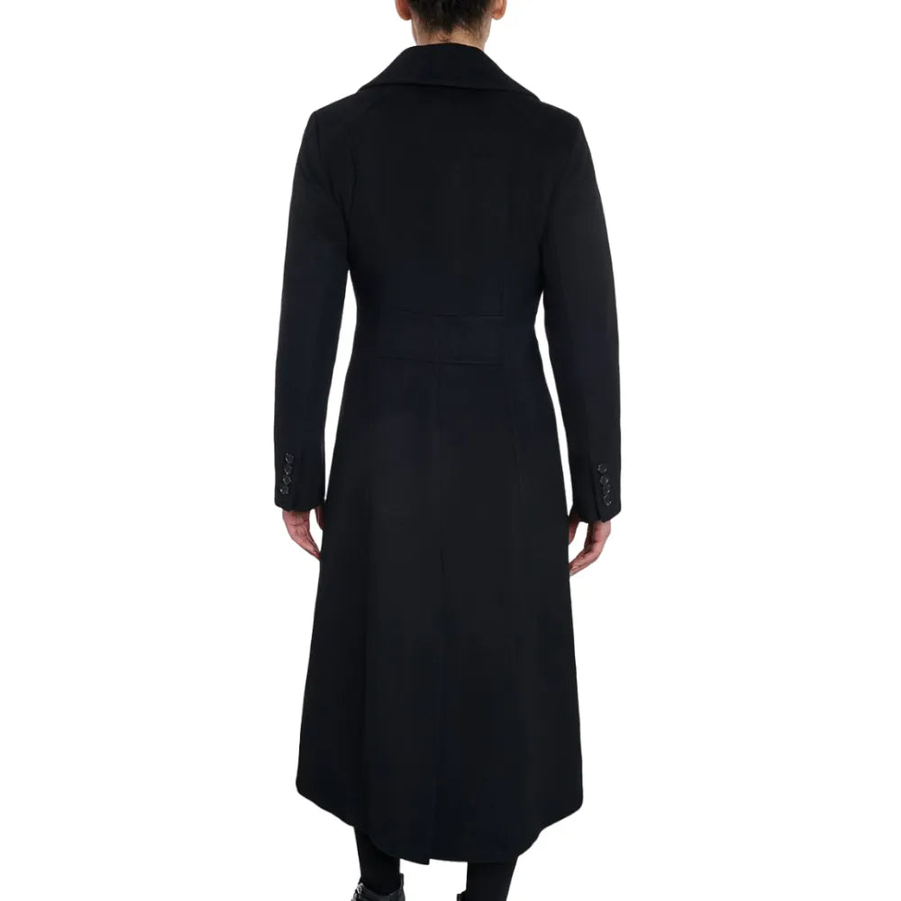 Womens-Black-Single-Breasted-Wool-Blend-Coat-Back
