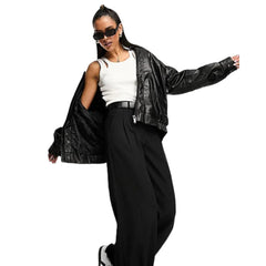 Womens-Faux-Leather-Bomber-Jacket