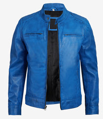 blue-leather-cafe-racer-jacket-mens-front-opened