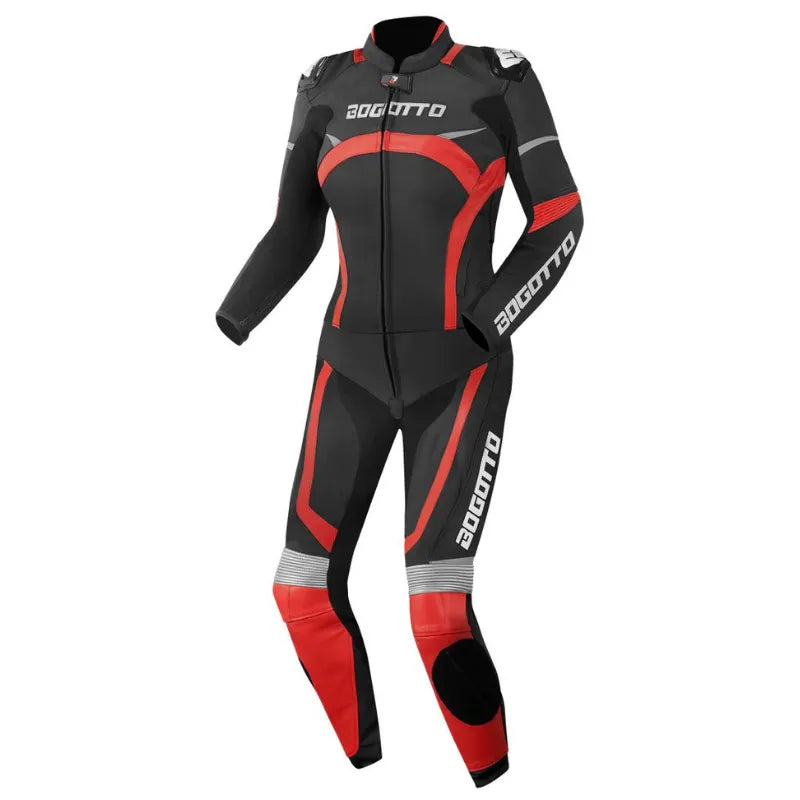 bogotto-misano-ladies-2-piece-leather-suit-black-red-front