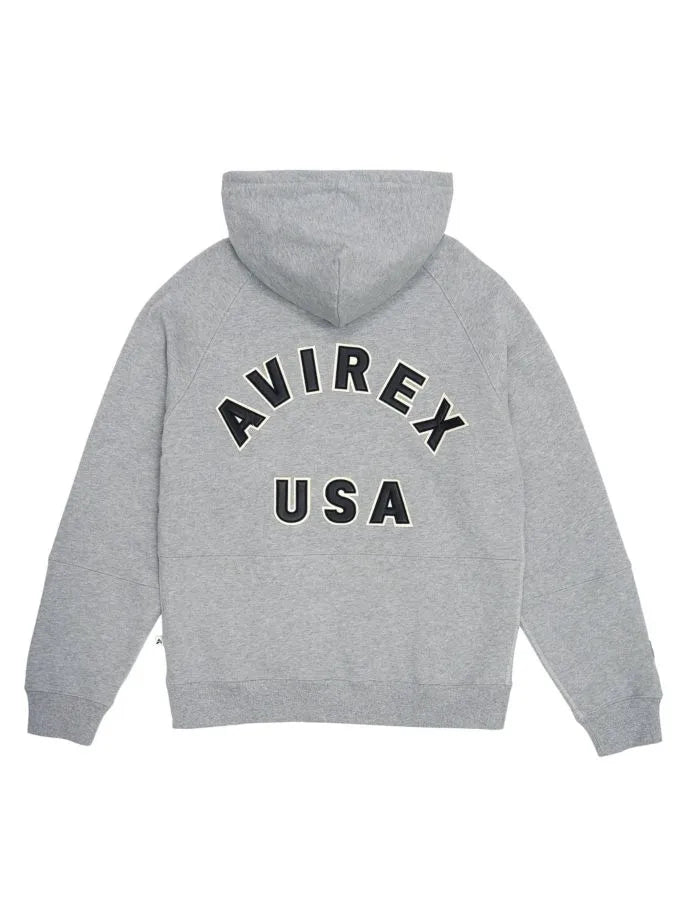Avirex Icon Hoodie Gray