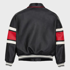 Mens Avirex The Legend Black Leather Jacket