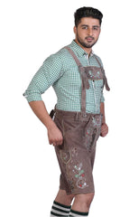 Bavarian Short Lederhosen Sandy Gray-5