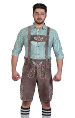 Bavarian Short Lederhosen Sandy Gray-7
