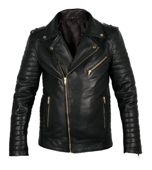Black Leather Motorcycle Jacket