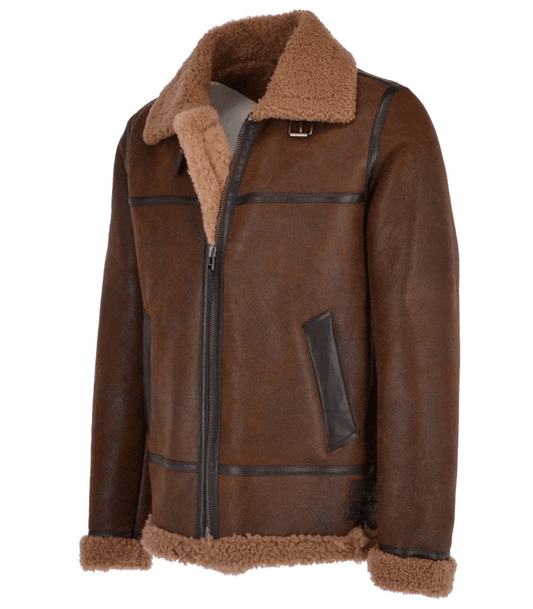 Men's B3 Shearling Leather Flight Jacket-1