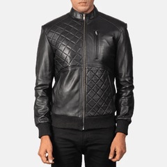 Men's Black Leather Jacket