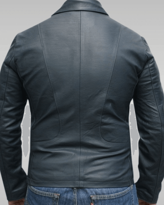 Mens 70s Style Brown Vintage Biker Leather Jacket-7