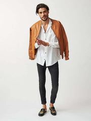 Mens Bolzano Bomber Leather Jacket-7