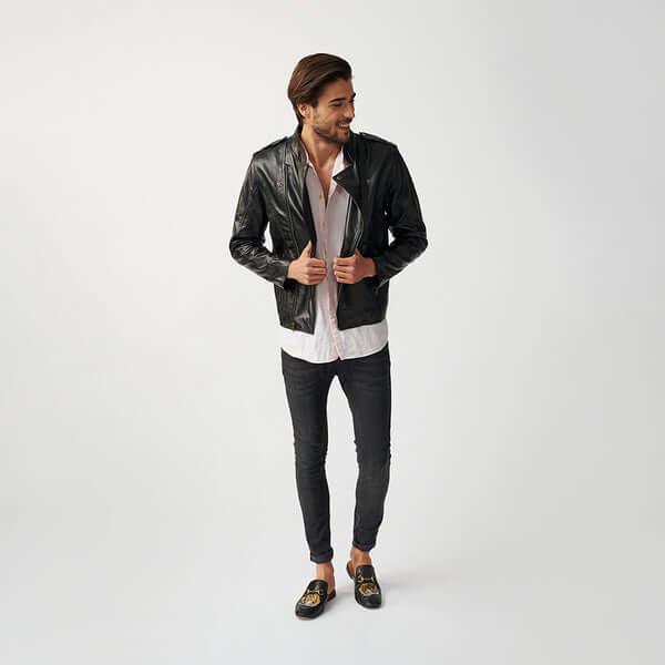 Mens Dolomiti Leather Jacket-1