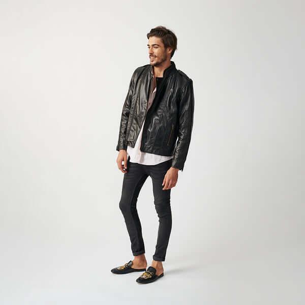 Mens Dolomiti Leather Jacket-4