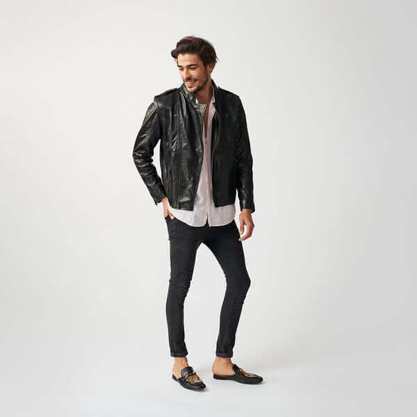 Mens Dolomiti Leather Jacket-5