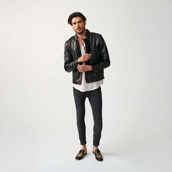 Mens Dolomiti Leather Jacket