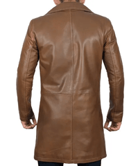 Mens Jackson Distressed Brown Winter Car Coat-1