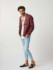 Mens Londoner Cardi Leather Jacket-10