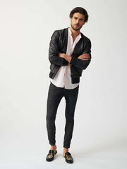 Mens Londoner Cardi Leather Jacket-14