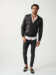 Mens Londoner Cardi Leather Jacket-15