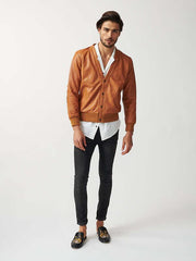 Mens Londoner Cardi Leather Jacket-22