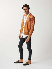 Mens Londoner Cardi Leather Jacket-24