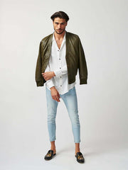 Mens Londoner Cardi Leather Jacket-33