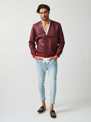 Mens Londoner Cardi Leather Jacket-8