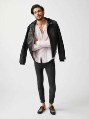 Mens ST Mortiz Hoodie Leather Jacket-10