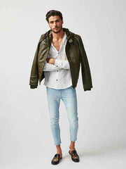 Mens ST Mortiz Hoodie Leather Jacket-24