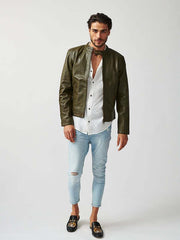 Mens Tokyo Motorbike Leather Jacket21