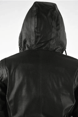 Mens Perforated Leather Jacket-3