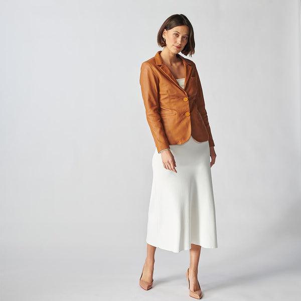 Oxford Leather Jacket For Women-13