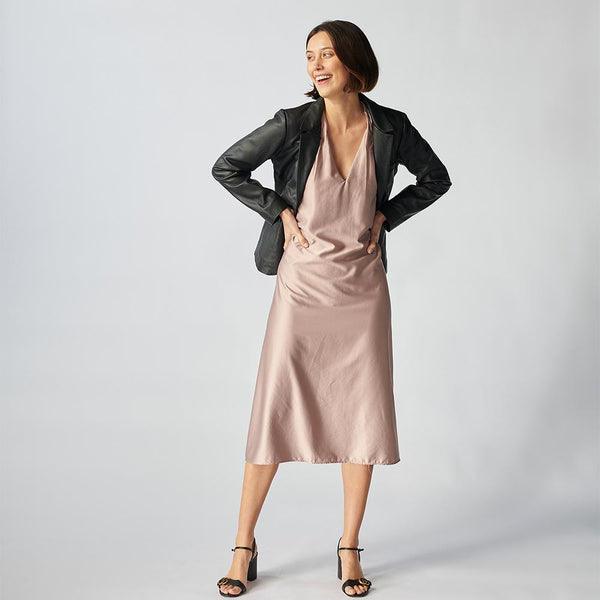 Oxford Leather Jacket For Women-16