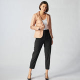 Oxford Leather Jacket For Women-1