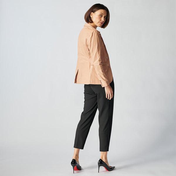 Oxford Leather Jacket For Women-2