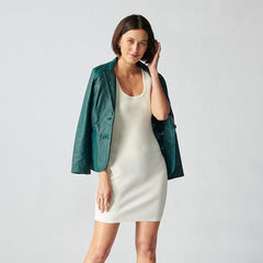 Oxford Leather Jacket For Women-28