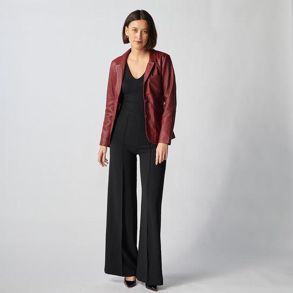 Oxford Leather Jacket For Women-29