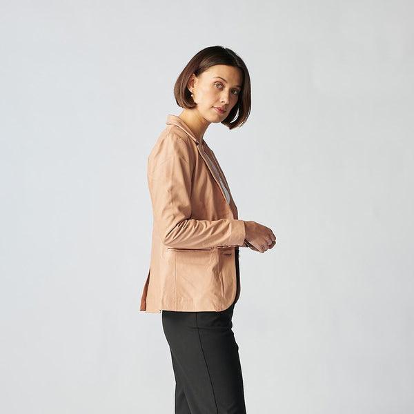 Oxford Leather Jacket For Women-3