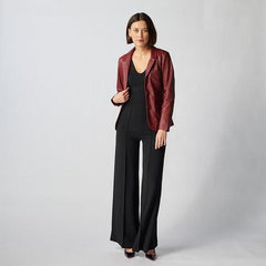 Oxford Leather Jacket For Women-30