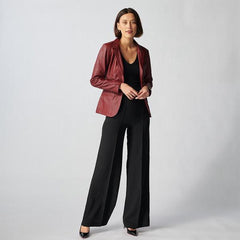 Oxford Leather Jacket For Women-31