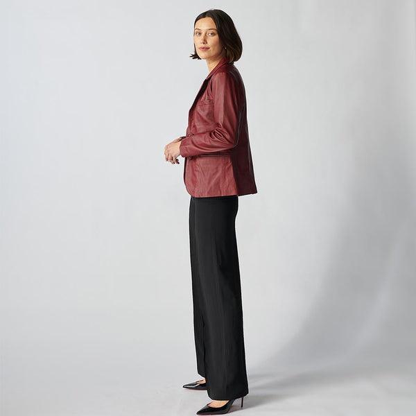 Oxford Leather Jacket For Women-32