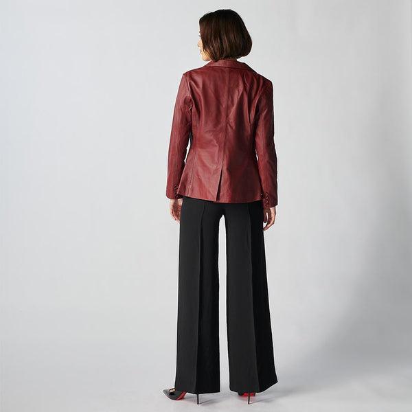 Oxford Leather Jacket For Women-33