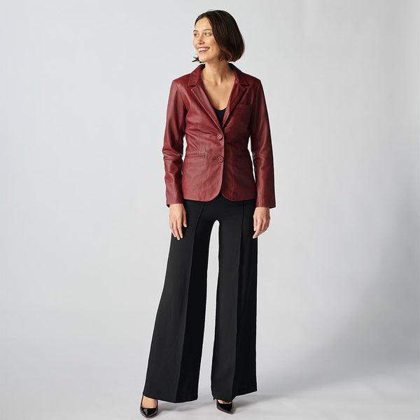 Oxford Leather Jacket For Women-34