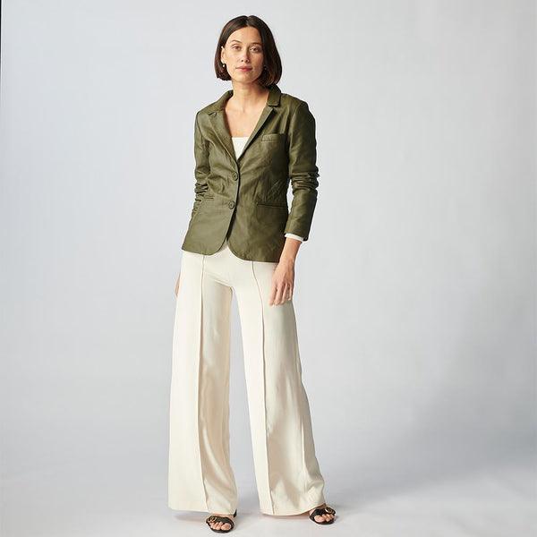 Oxford Leather Jacket For Women-41