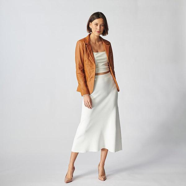 Oxford Leather Jacket For Women-8