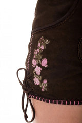 Trachtenlederhose Damen Pink Bloom
