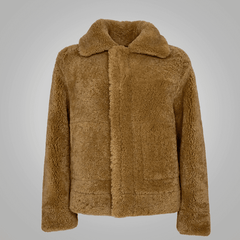 Womens B3 Flight Leather Bomber Aviator Jacket-3