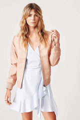 Womens Berlin Collarless Leather Jacket-9