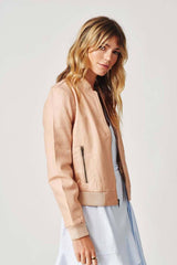 Womens Bolzano Bomber Leather Jacket-9